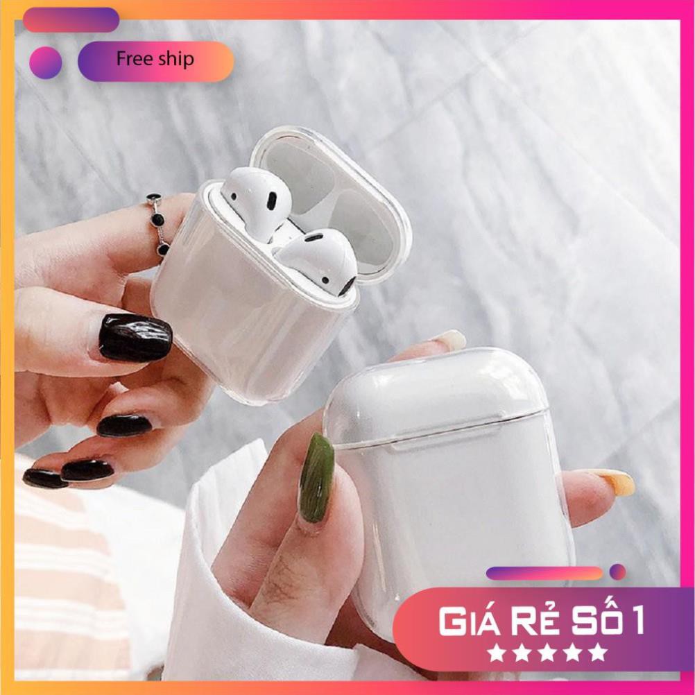 Airpods Case ⚡Freeship ⚡ VỎ BỌC AIRPODS TRONG SUỐT Airpods 1/ 2/ i12/ Pro- Châts Case Store