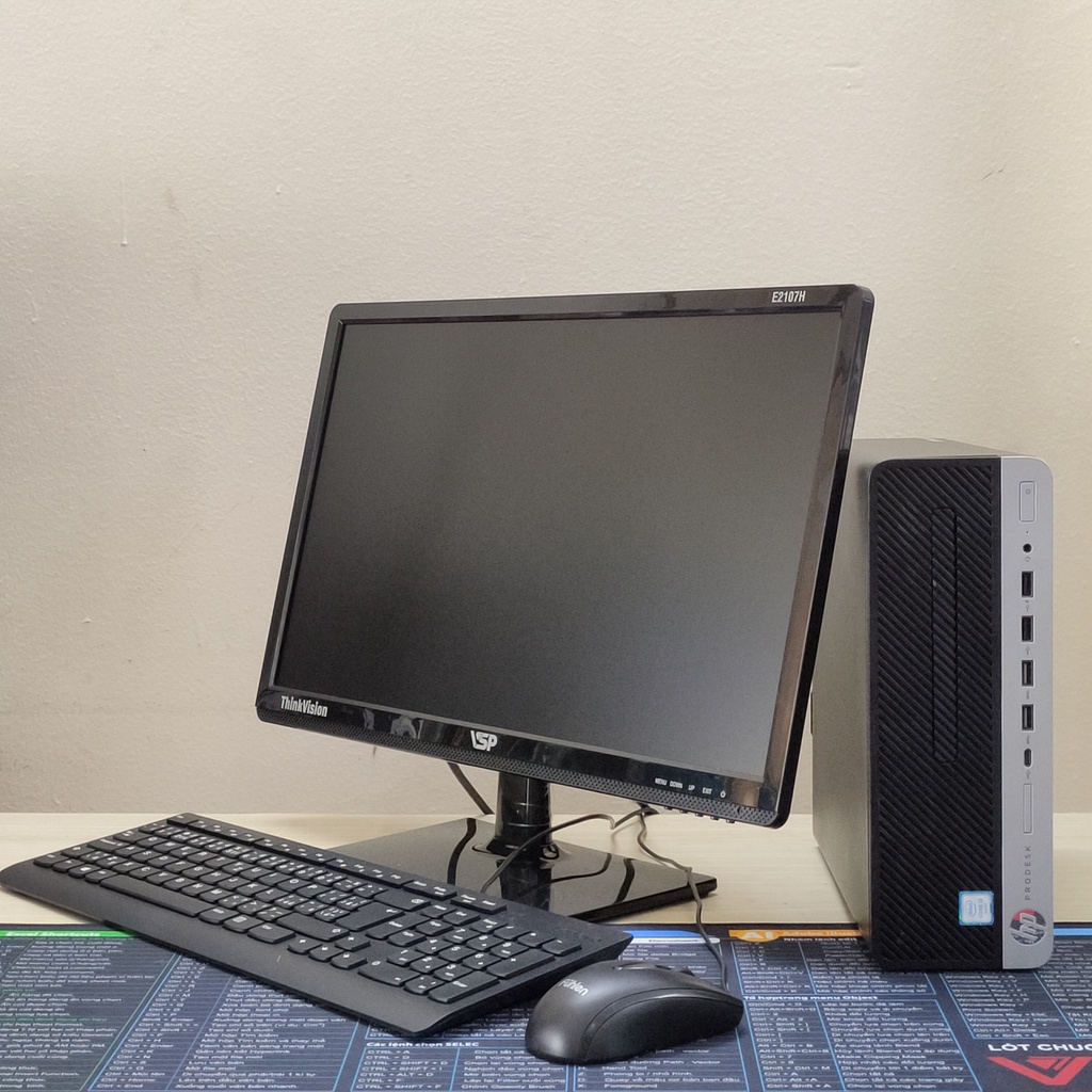 Full bộ PC văn phòng - Máy tính đồng bộ HP ProDesk 600 G3 SFF like new - màn 21" VSP FHD mới - phím chuột new box