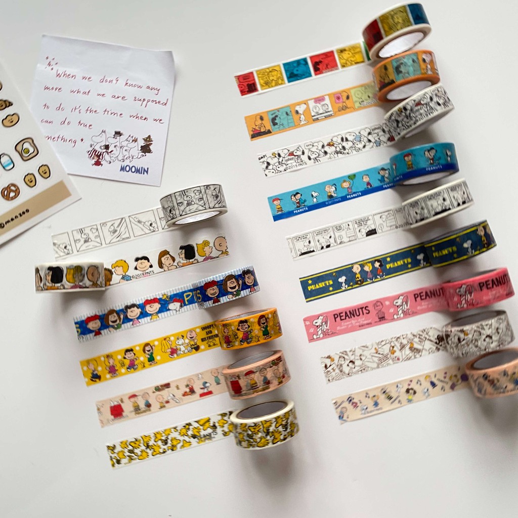 [WASHI SNOOPY] Set washi snoopy x friends đáng yêu (1)