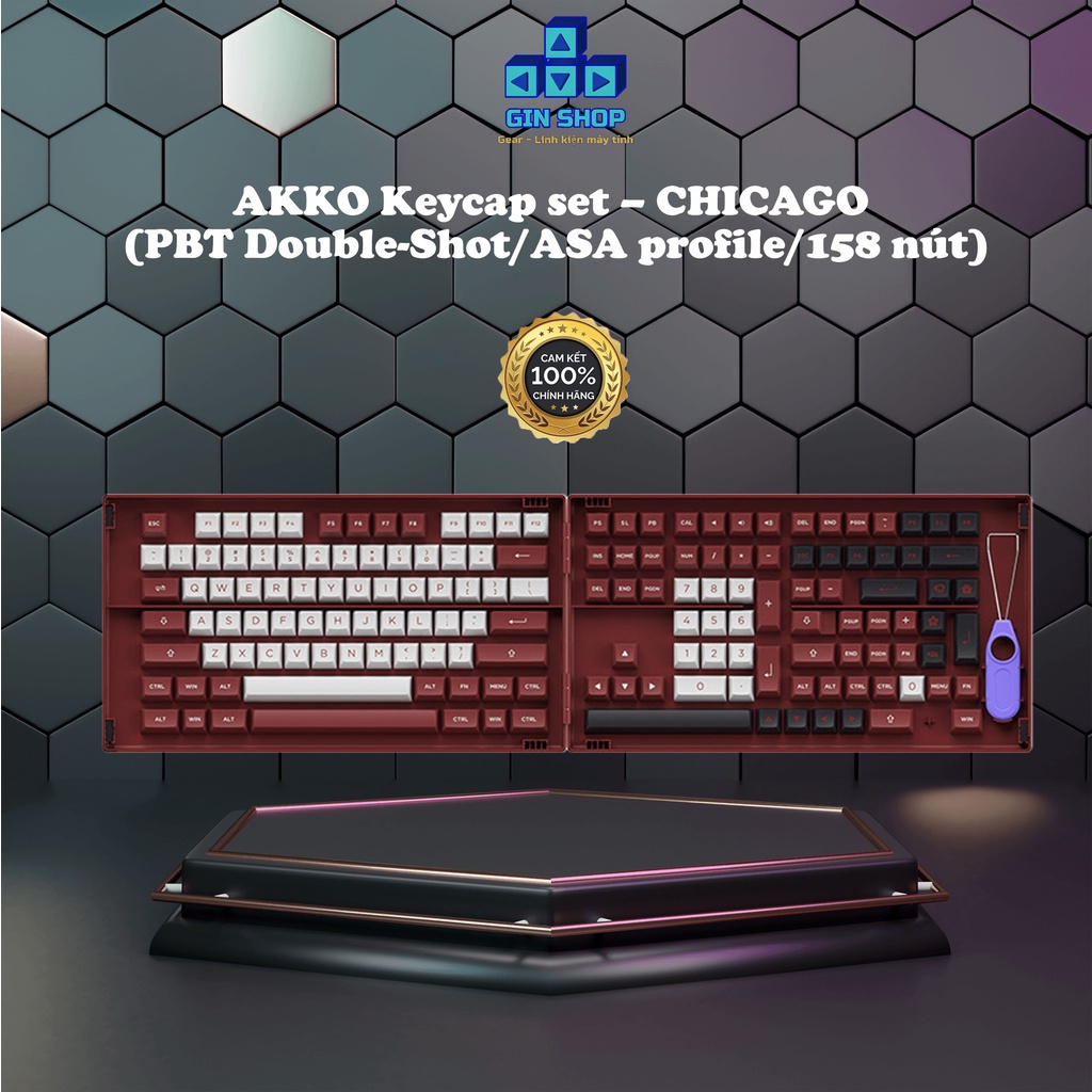 Nút bàn phím AKKO Keycap set – CHICAGO