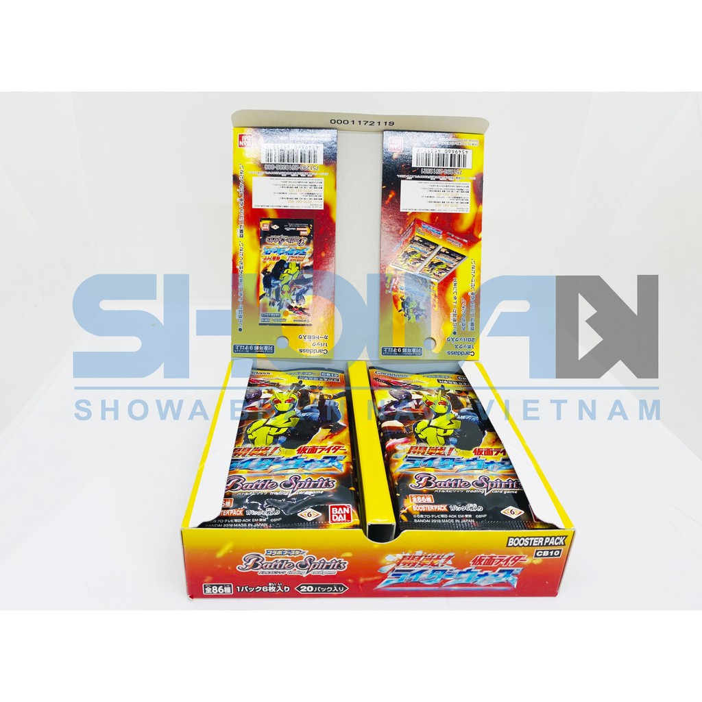 Bộ cờ chiến thuật Battle Spirits - Gói mở rộng CB10 - Phiên bản RIDER KHAI CHIẾN - Gói/6 quân cờ