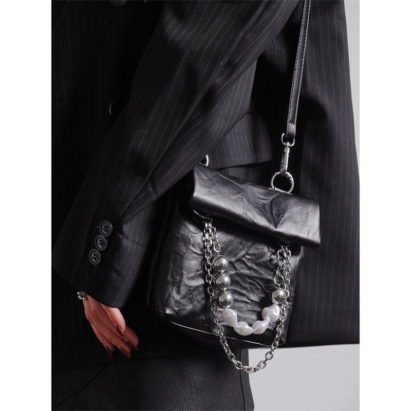 Túi Đeo Chéo Mini Đựng Điện Thoại Thiết Kế Kiểu Giấy kraft Thời Trang Y2K