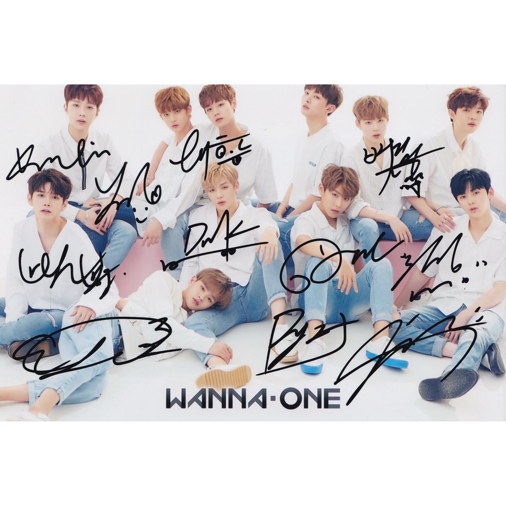 Chữ ký tay của Wanna One