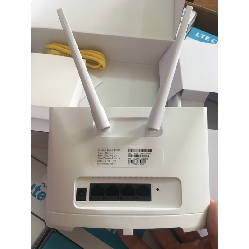 Bộ Phát Wifi 3G 4G CPE RS980 Tốc độ 150Mbps. Kết nối 32 user -Hỗ Trợ 2 Cổng LAN