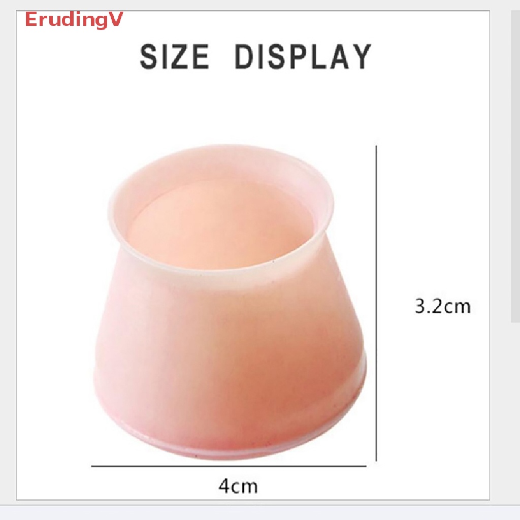 Bộ 4 Miếng Đệm Bọc Chân Ghế / Đồ Nội Thất Bằng Silicone Tiện Lợi
