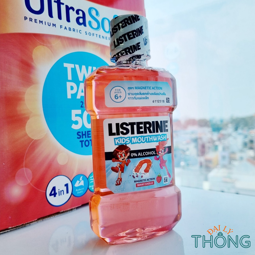 Nước súc miệng cho bé LISTERINE Kids Mouthwash 250ml  Nước súc miệng trẻ em không cồn