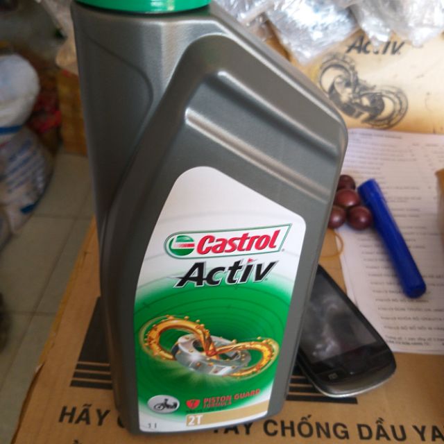 Nhớt 2 thì castrol activ 1lit