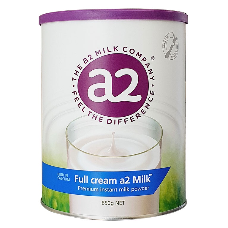 Sữa A2 Úc nguyên kem 850g bổ sung canxi