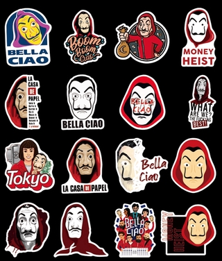 Bộ 50 Sticker La Casa De Papelth