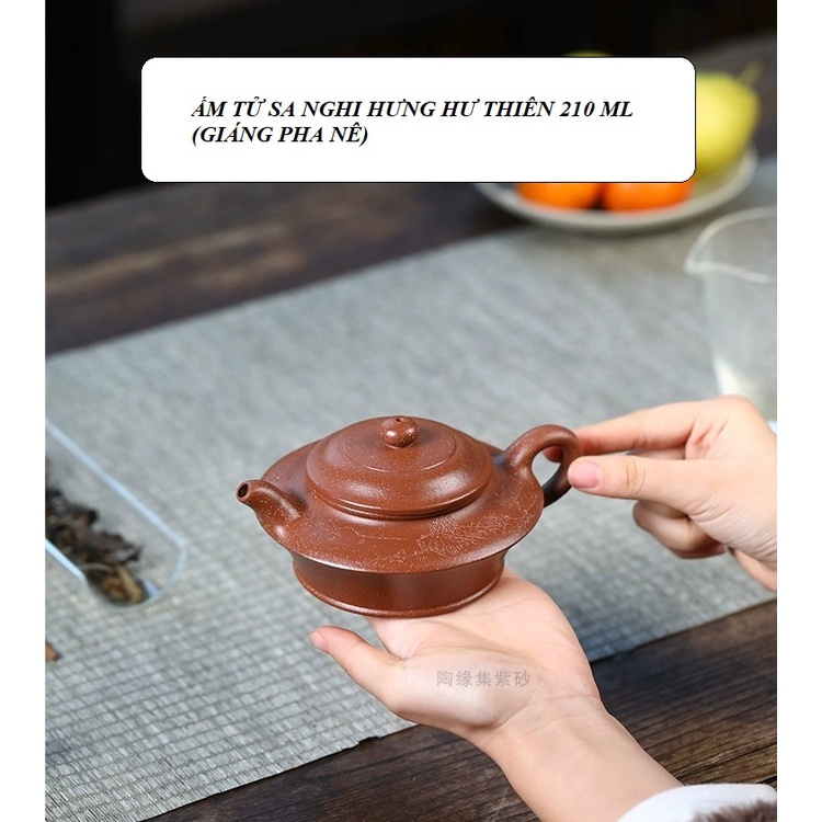 Ấm Tử Sa Nghi Hưng Hư Thiên 210 ml (Giáng Pha Nê)