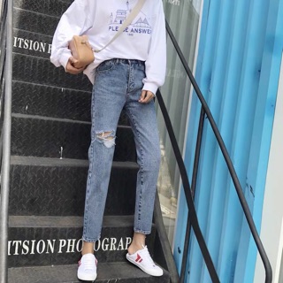Quần jeans mài size S M L