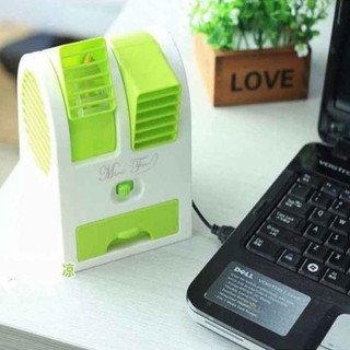 QUẠT ĐÁ HƠI NƯỚC MINI 2 CỬA