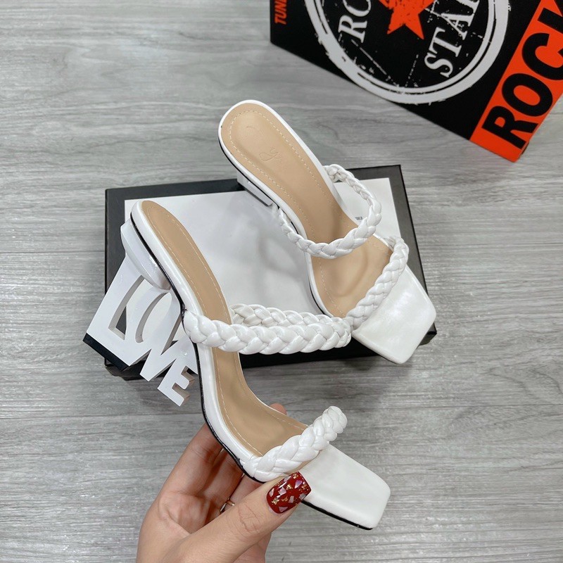 Guốc quai tết, đế xuồng LOVE cực xinh( có video)