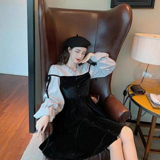 [ Ord ] Váy nhung ullzang 2019