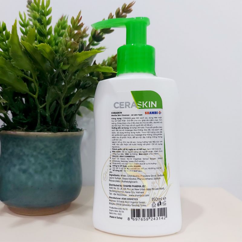 Ceraskin Gentle Skin Cleanser 150ml– Sữa rửa mặt và tắm dịu nhẹ dành cho mọi loại da