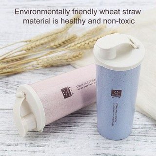 Cốc Uống Nước 450ml Chất Liệu Rơm Lúa Mì Phong Cách Bắc Âu