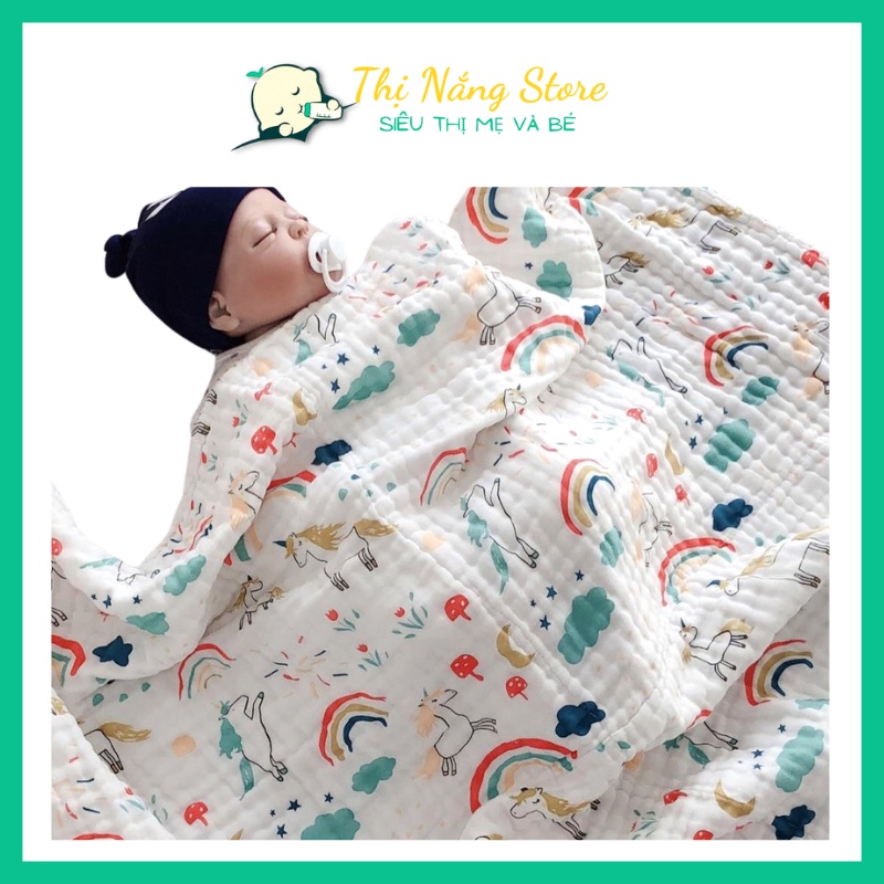 (CHỌN MẪU) Khăn Xô Tắm Đa Năng 6 Lớp Sợi Tre Xuất Nhật Cho Bé Sơ Sinh Mềm Mịn Thị Nắng Store