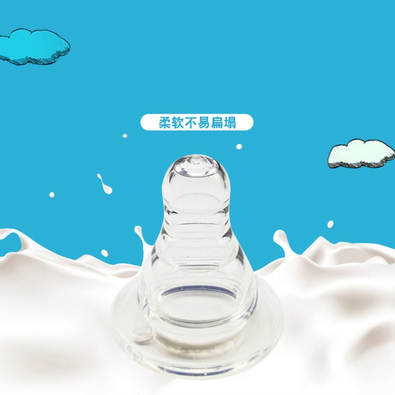 Núm Ti Giả Bằng Silicone Size Tiêu Chuẩn Size S/M/L Dành Cho Em Bé
