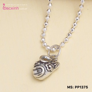 Mặt đeo dây chuyền, lắc tay, lắc chân cho bé 12 con giáp bạc Thái 925 Bạc Xinh Huệ Ngân - Quà tặng tuổi Tý PP1375-MDC