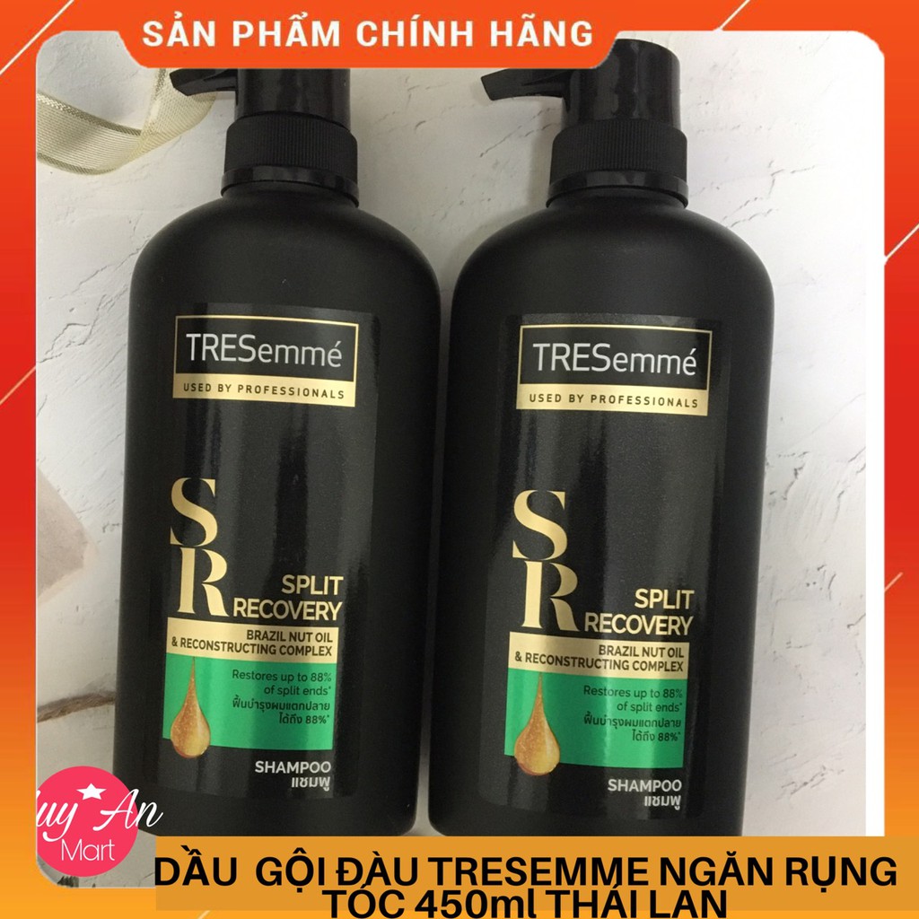 [HOÀN 10% XU] Dầu gội đầu Tresemme Split Recovery Thái Lan 450ml màu đen GIẢM TÓC GÃY RỤNG,CHẮC KHOẺ HƠN GẤP 10 LẦN