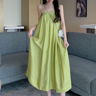 Đầm dáng suông nữ bo thun ngực đầm váy maxi nữ đi du lịch đi biển có nhiều màu