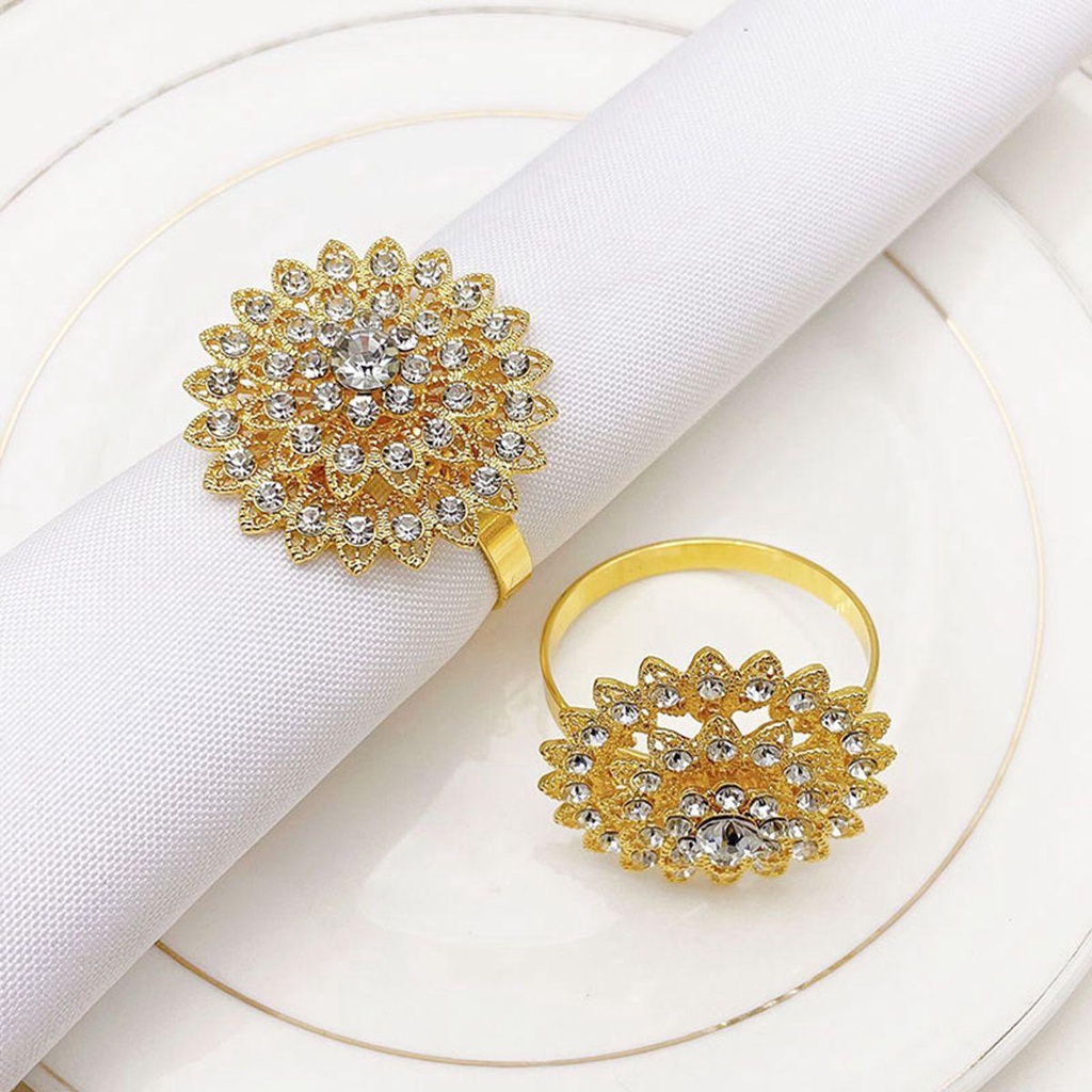 Vòng Khóa Khăn Ăn AUGUSTINA Bằng Kim Loại Sang Trọng Trang Trí Nhà Cửa Dịp Giáng Sinh