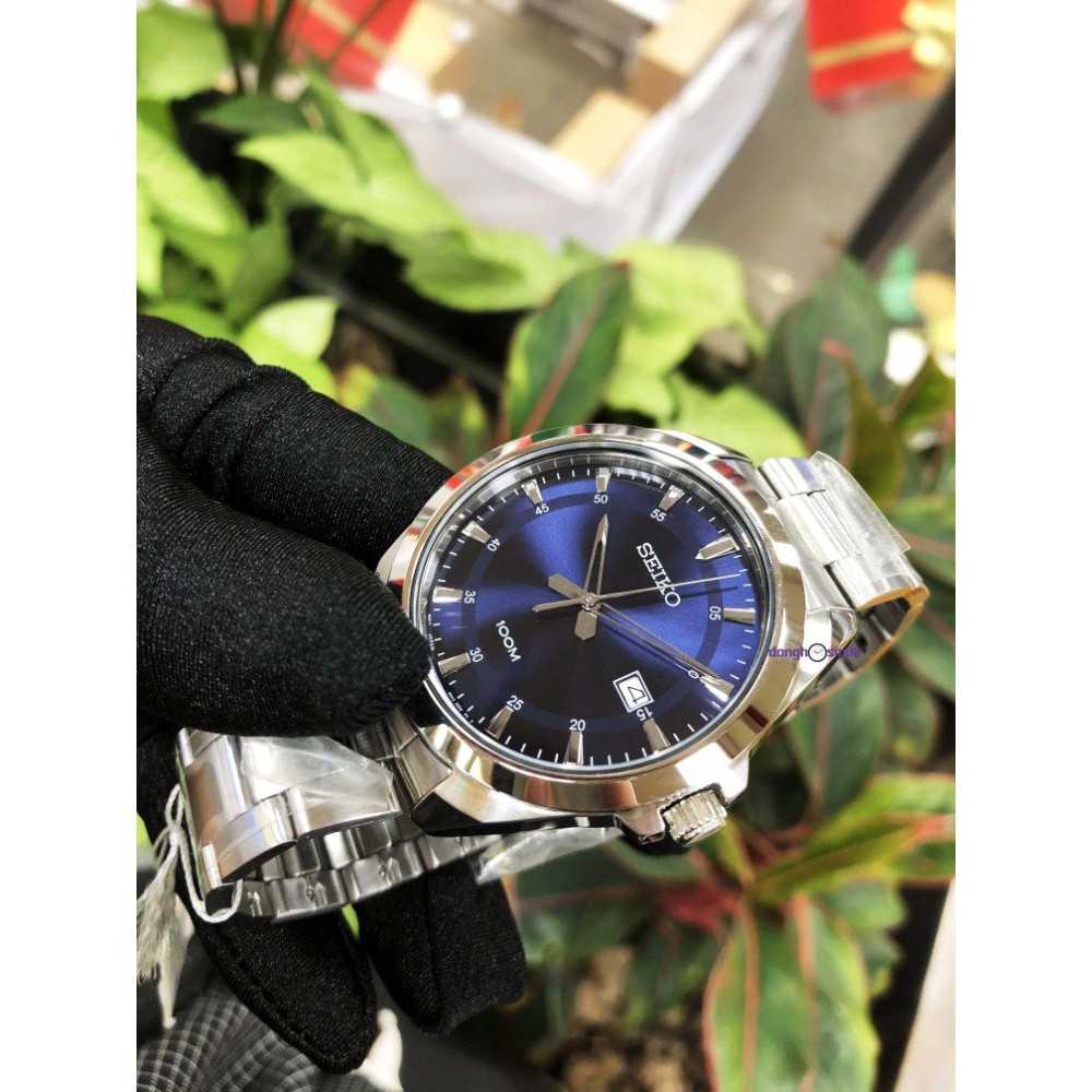 Đồng hồ nam Seiko SUR207P1 Chính hãng Nhật Bản - Dây Thép Không Rỉ - mặt kinh chống chầy , chống nước , BH 24 tháng