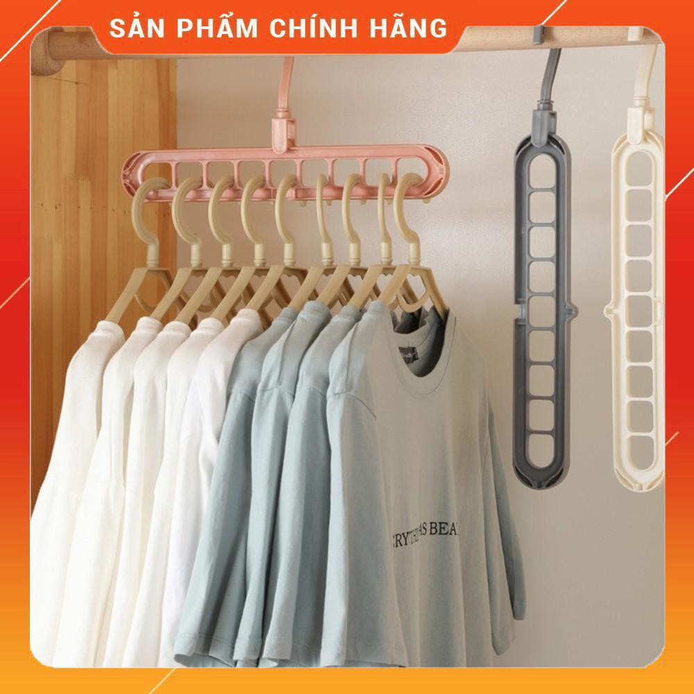 Móc treo quần áo 9 lỗ đa năng thông minh loại đẹp , thanh treo đồ 9 lỗ tiết kiệm diện tích , đồ gia dụng tiện ích . .