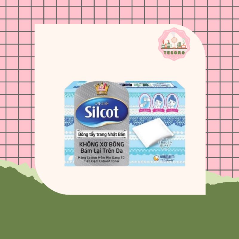 Bông tẩy trang Silcot 82 miếng/hộp