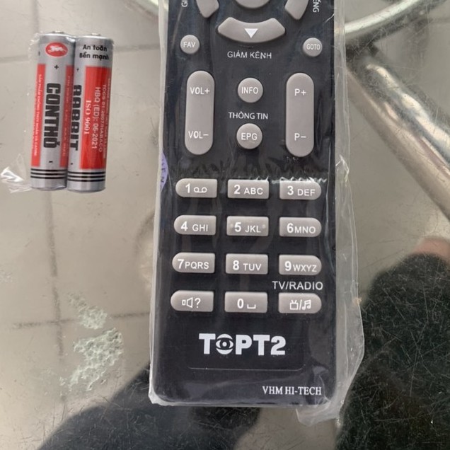 Remote điều khiển đầu thu TOP-T2 TOPT2 TOP T2