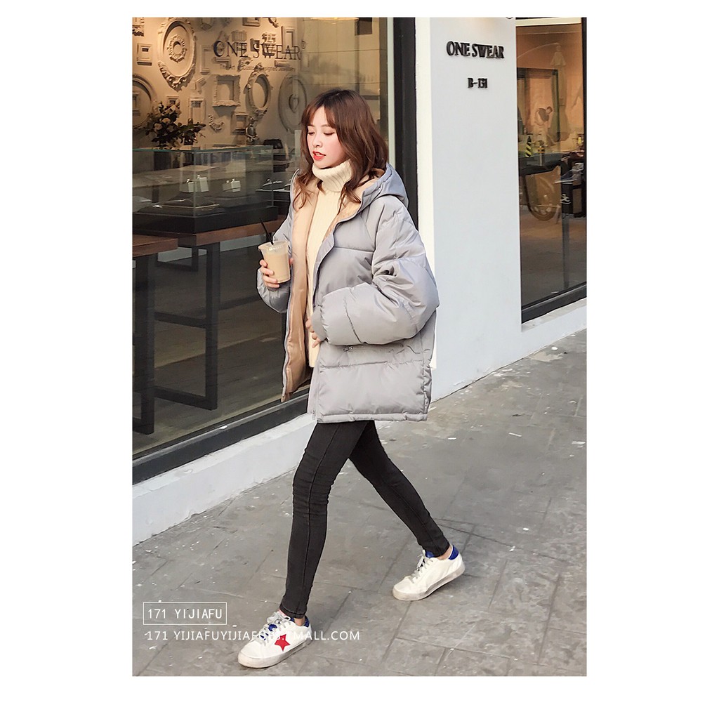 HT334 Áo phao nữ dáng ngắn hàng QCXK