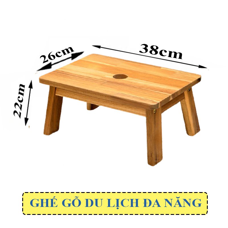 Ghế gỗ cafe phố, dã ngoại phong cách Nhật decor - Ghế gỗ xếp du lịch, Câu Cá Picnic, Ghế Gấp Ngoài Trời Goodwood