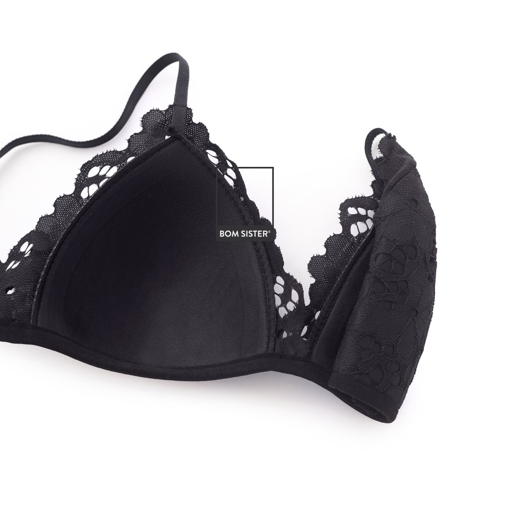 [Mã FARSBRBOM1 giảm 10% đơn 99K] Áo Lót Mút Mỏng Chất Ren Không Gọng Nâng Ngực Tự Nhiên BOM SISTER BR1029 | BigBuy360 - bigbuy360.vn