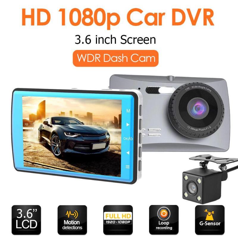 Camera Hành Trình V6 Màn Hình Lcd 3.6 Inch Hd 1080p Góc Quay 170 Độ Cho Xe Hơi | BigBuy360 - bigbuy360.vn