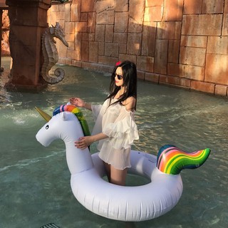 Phao bơi người lớn Unicorn cỡ nhỏ siêu sang - Tặng kèm bơm tay