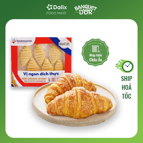 Bánh sừng bò Croissant nhập khẩu Pháp đông lạnh (nướng nồi chiên không dầu hoặc lò nướng)