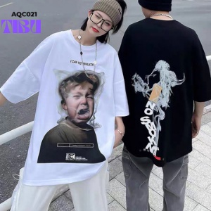 Áo thun nam nữ unisex tay lỡ form rộng TIBU , Áo thun form rộng Oversize em bé khóc cao cấp