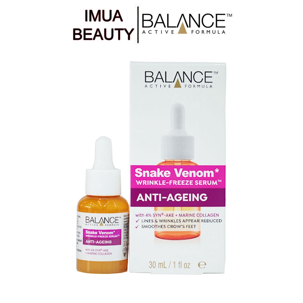 Serum Dưỡn Da Chống Lão Hóa Từ Nọc Rắn Balance Active Skincare Snake Venom Wrinkle Freeze 30ml