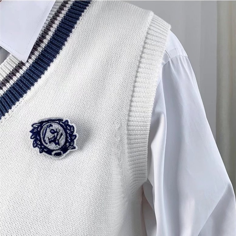 Áo Len Không Tay Cổ Chữ V Dáng Rộng Rãi Thời Trang Mùa Thu Phong Cách Hàn Quốc Sành Điệu Cho Nam Và Nữ