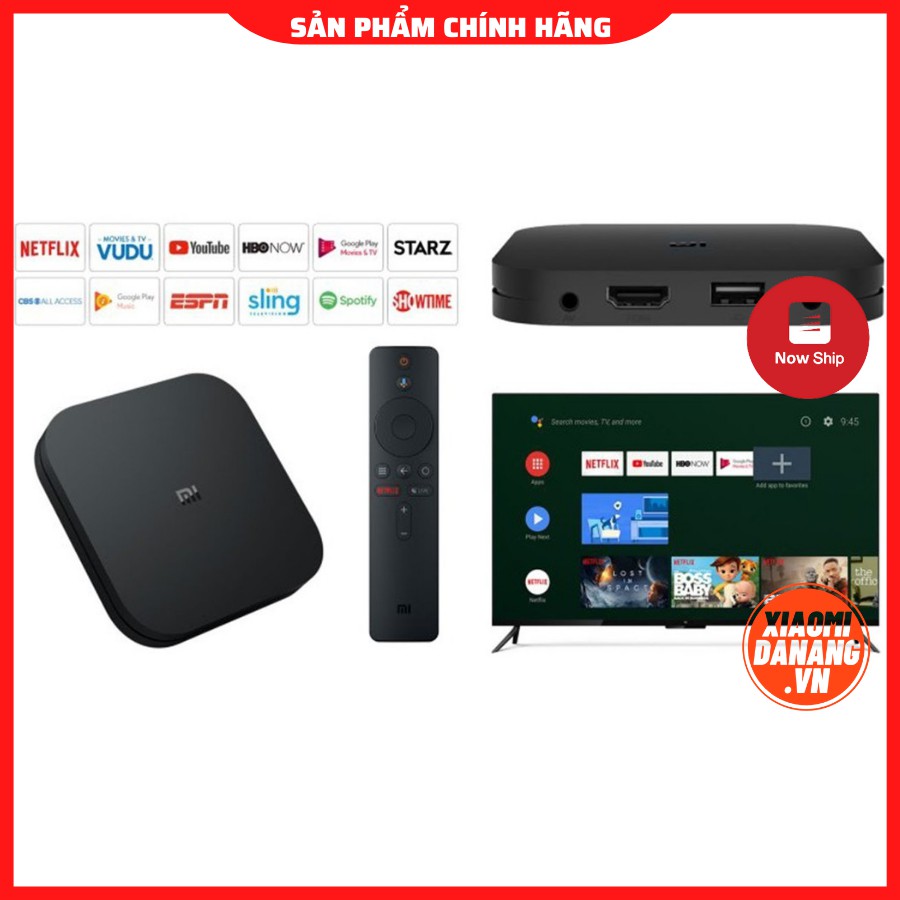 Android Tivi Box Xiaomi MiBox S 4K  MDZ-22-AB (PFJ4086EU) MODEL 2021 - Hàng Chính Hãng Digiworld