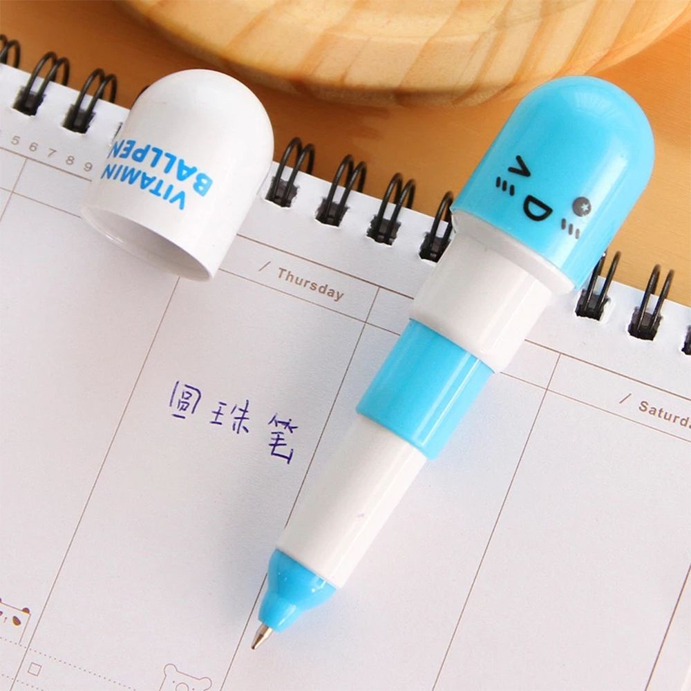Bút bi kiểu viên thuốc sáng tạo thu gọn được tiện dụng