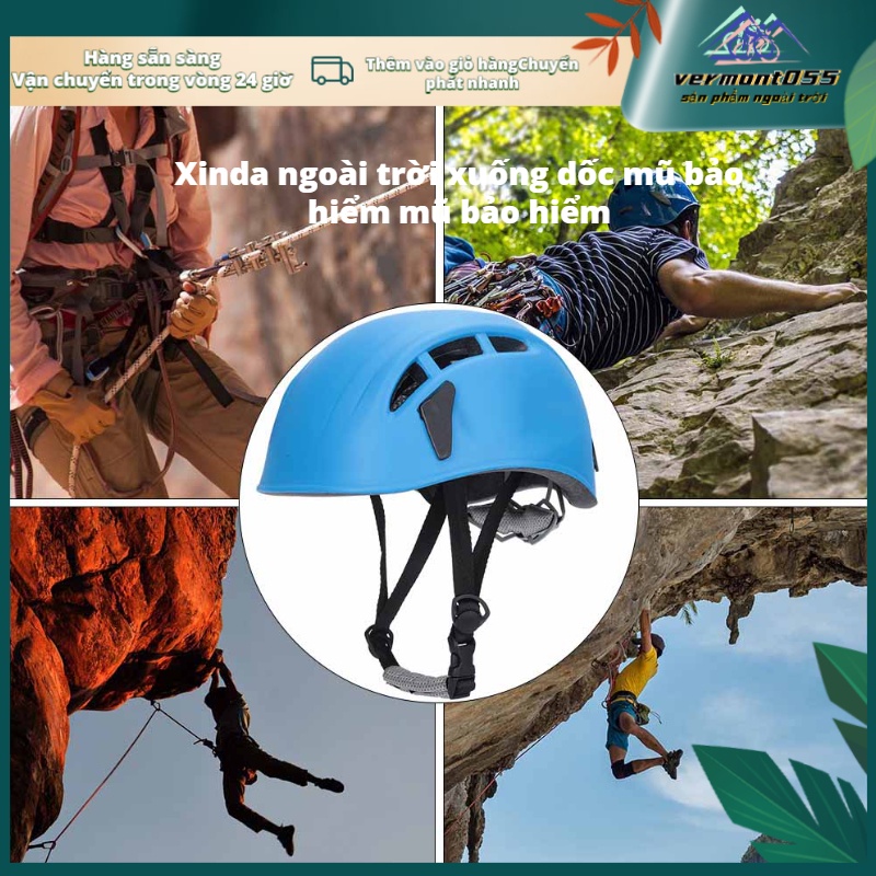 Hàng Hot Thể thao ngoài trời An toàn thể thao bảo vệ đầu Mũ bảo hiểm có bánh răng để leo núi Trượt băng Trượt băng Hàng giao ngayVermont055