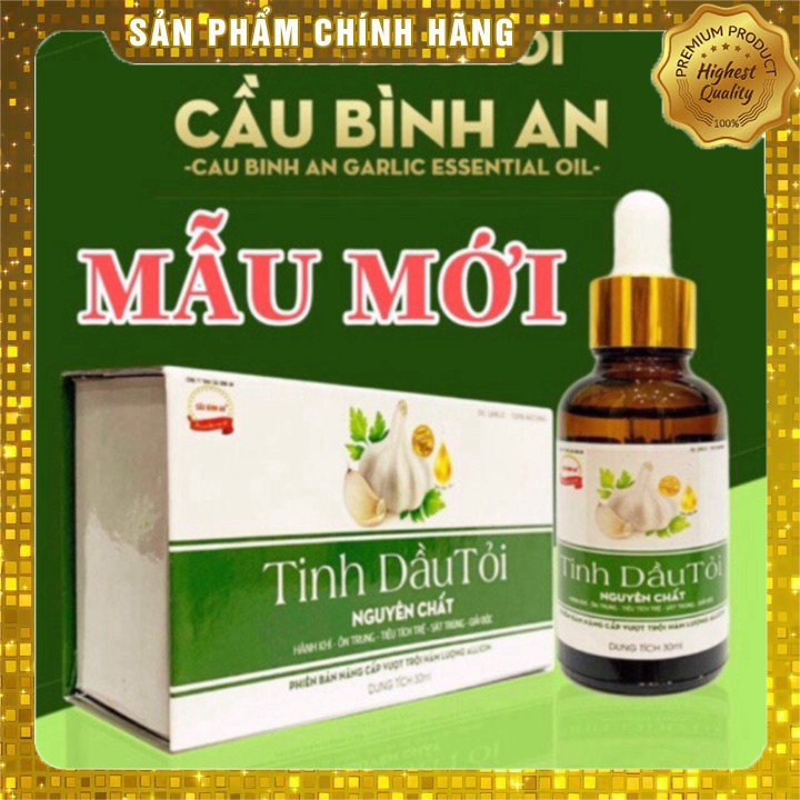 Tinh dầu tỏi nguyên chất cầu bình an 30ml