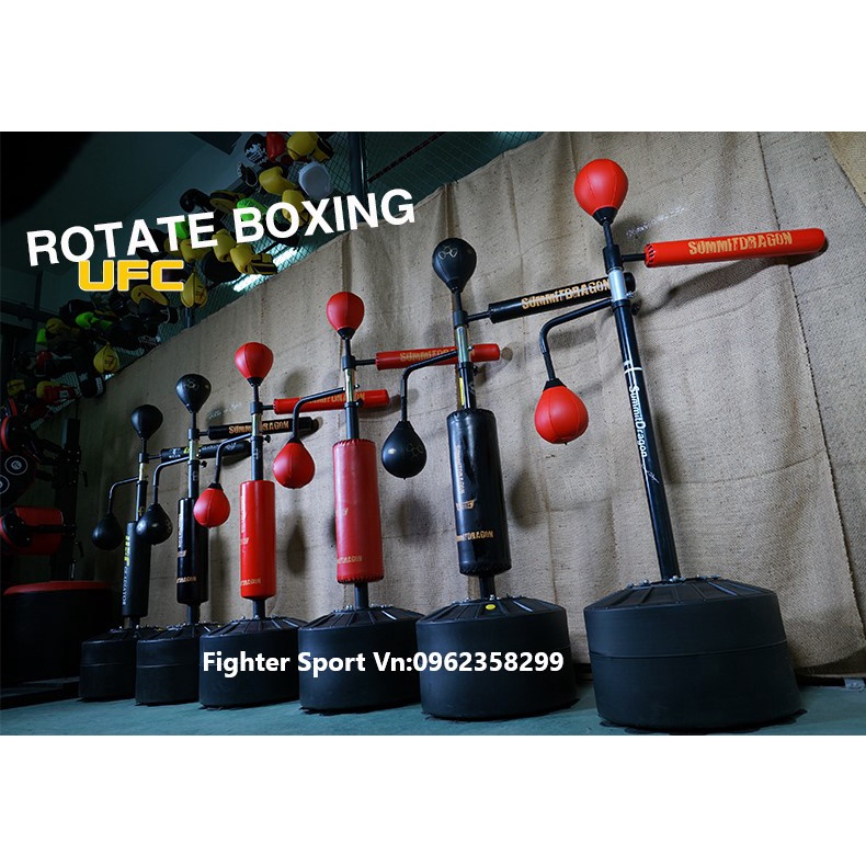 Trụ Đấm Phản Xạ Boxing Tay Quay Pro hàng nhập khẩu chính hãng