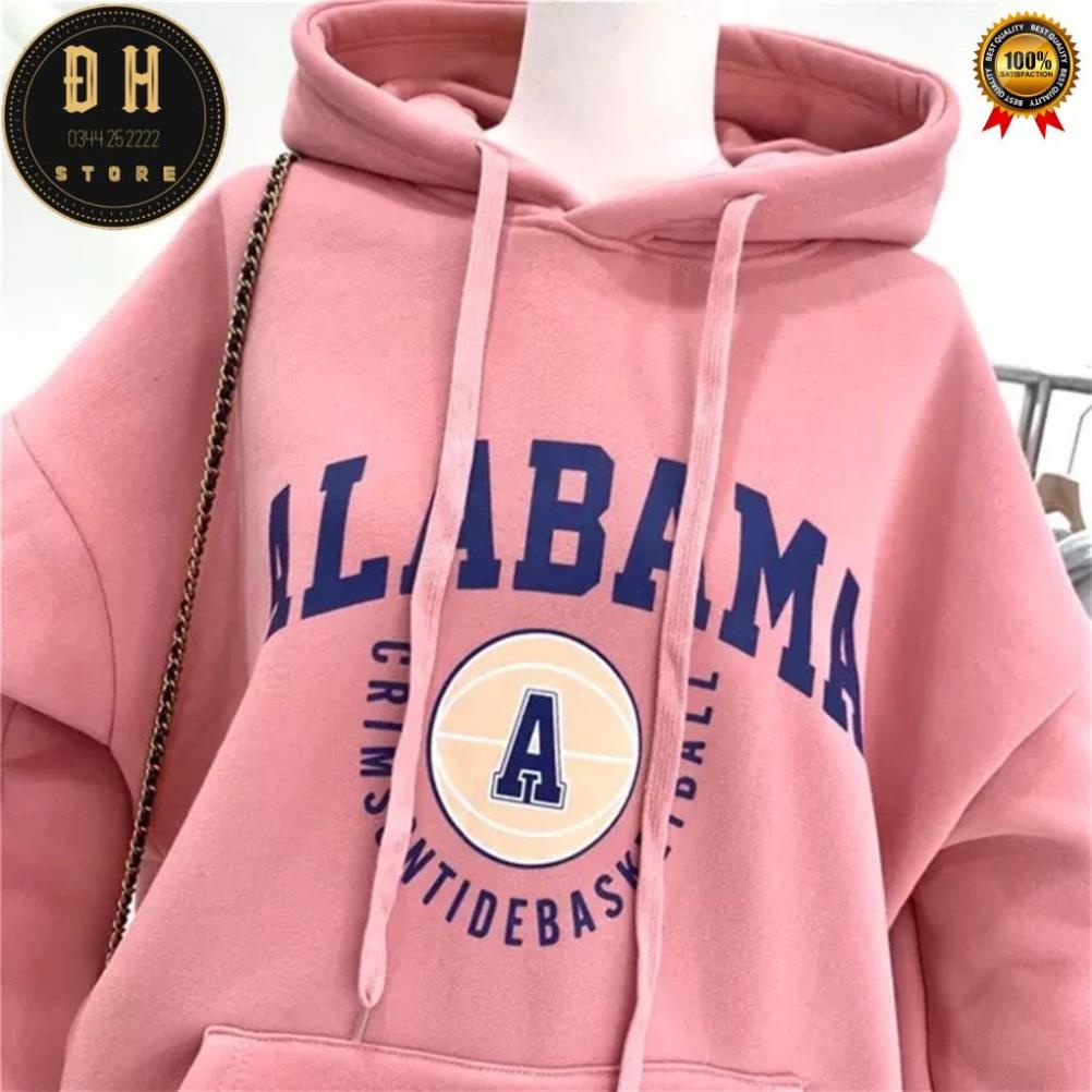 (Mẫu Mới 2021) Áo Hoodie In Chữ ALBAMA Có Mũ Nam Nữ Chất Nỉ Bông Dày Dặn Form Rộng Unisex- Áo Nỉ Nam Nữ Ulzzang | BigBuy360 - bigbuy360.vn