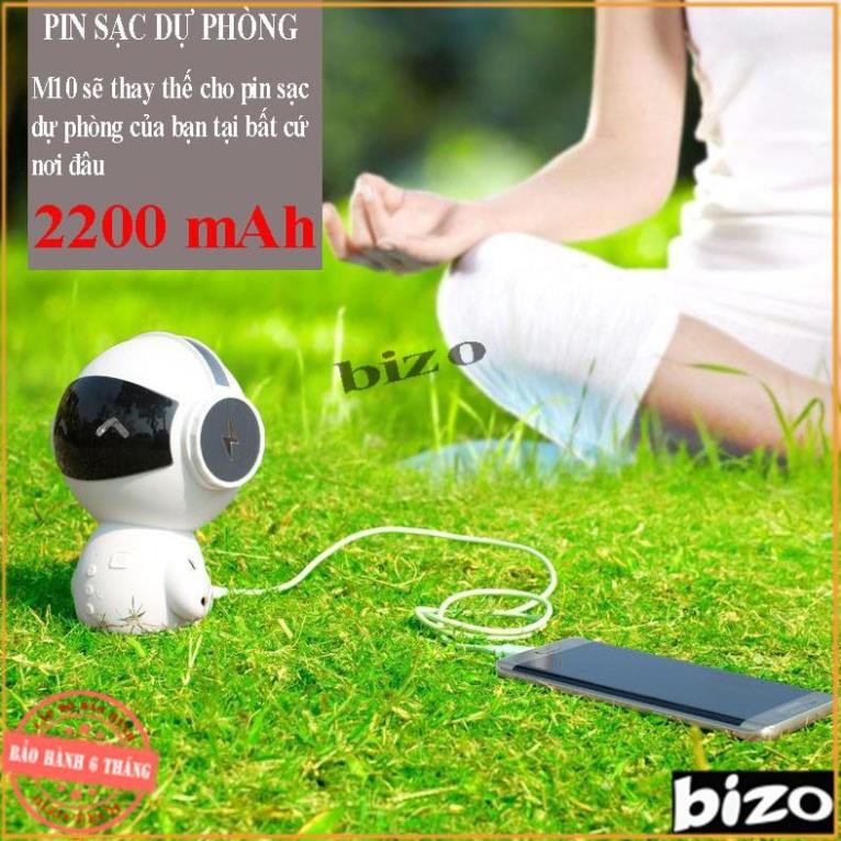 [SIÊU PHẨM CAO CẤP] Loa bluetooth ROBOT thông minh kiêm micro hát karaoke kiêm pin sạc dự phòng 2200mAh