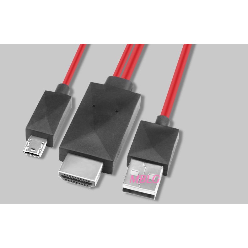 Cáp 1.8M chuyển MHL HML Micro USB sang HDMI dành cho Samsung Galaxy