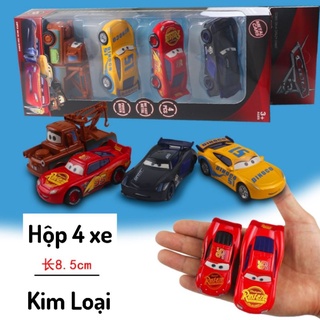 Hộp 4 xe sắt McQueen siêu đẹp