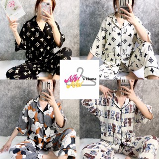 [Ảnh+Video Thật] Pizama Lụa Mango Tay Lỡ Cánh Dơi Đẹp