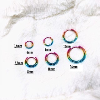 Khuyên vòng basic màu omber hồng cá tính